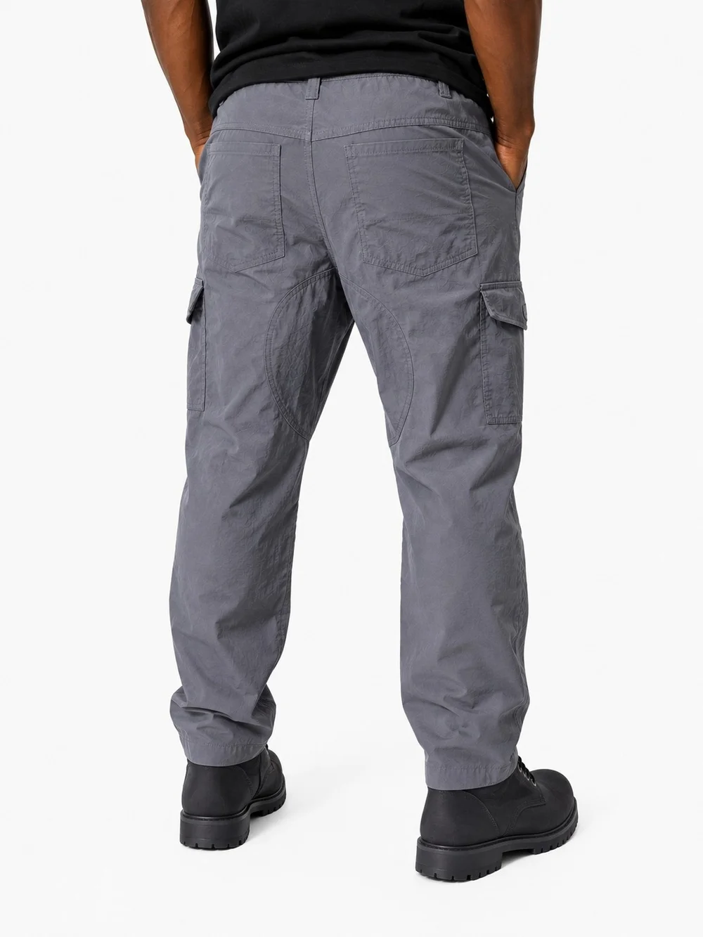 Men's Gray Cargo Pants - Classic Utility Style